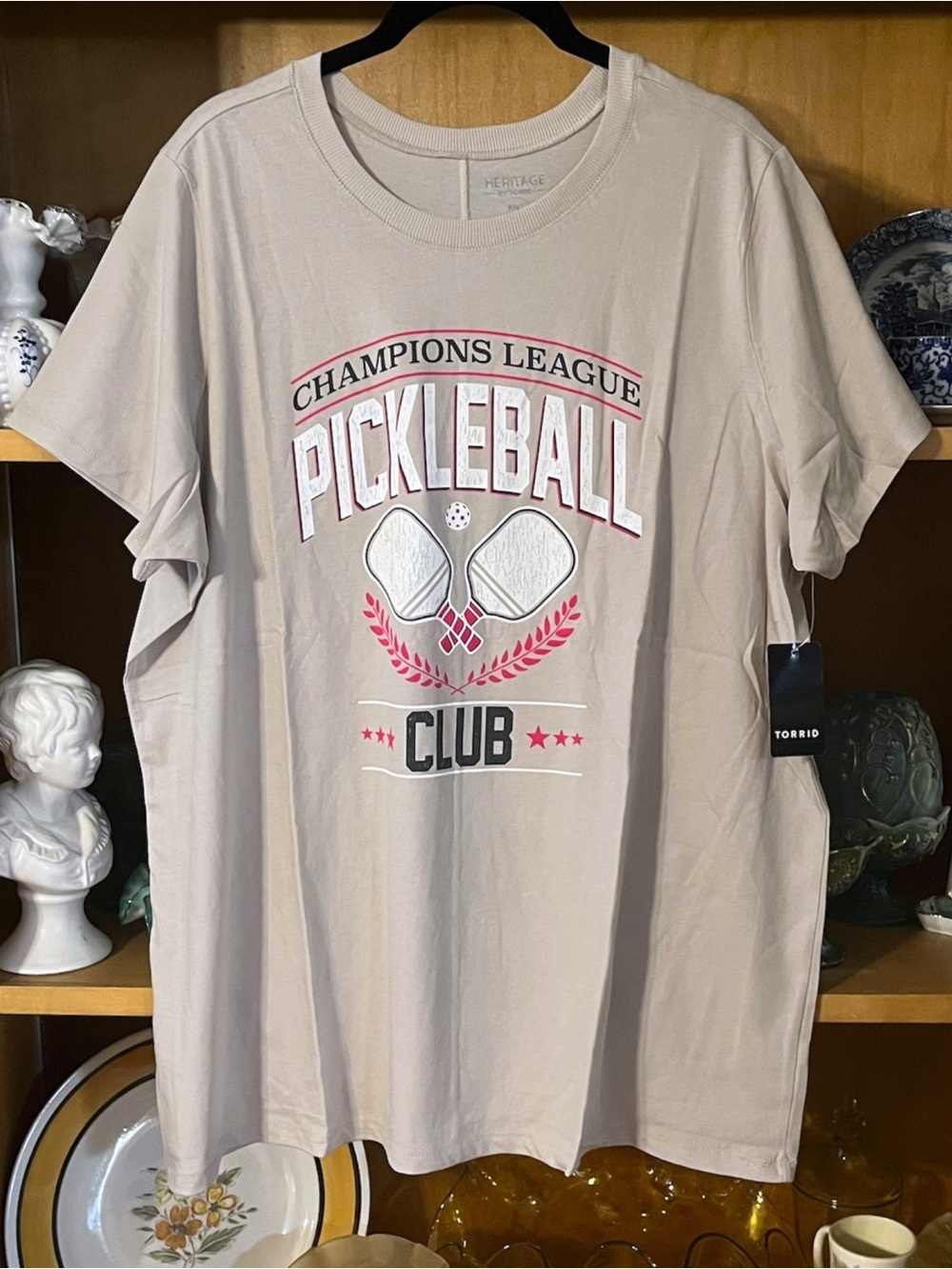 Torrid Pickleball Classic Fit Heritage Jersey Crew Tee Size 2